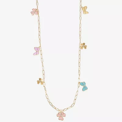 Liz Claiborne Womens Glass 34 Inch Strand Necklace