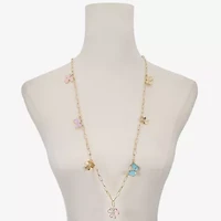 Liz Claiborne Womens Glass 34 Inch Strand Necklace