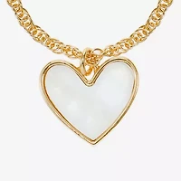 Liz Claiborne Womens Shell Heart 2-pc. Jewelry Set