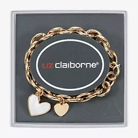 Liz Claiborne Womens Shell Heart Stretch Bracelet