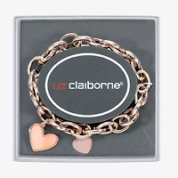 Liz Claiborne Womens Shell Heart Stretch Bracelet