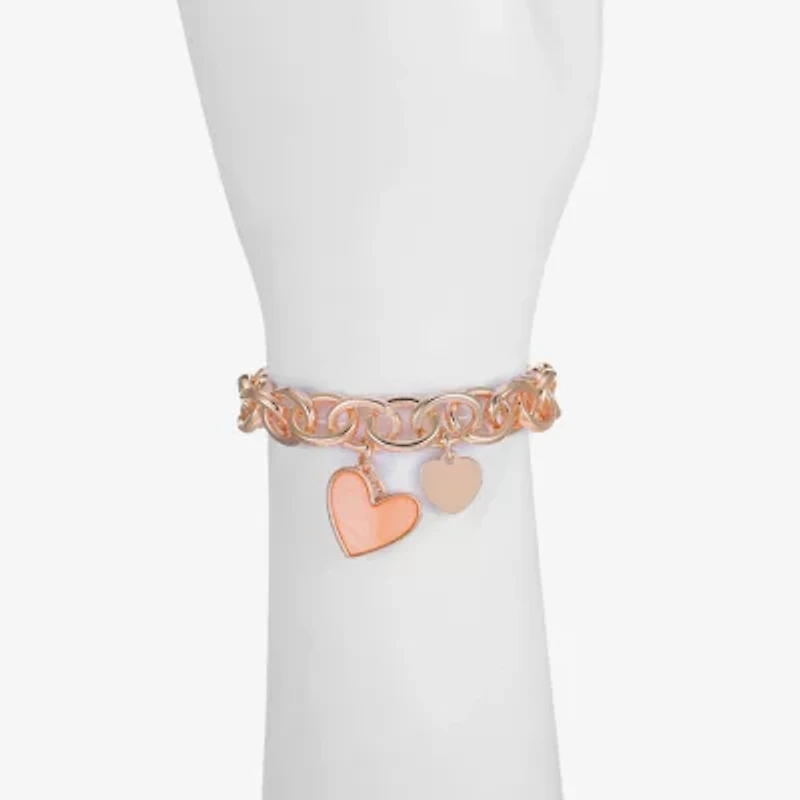 Liz Claiborne Womens Shell Heart Stretch Bracelet