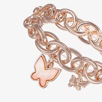 Liz Claiborne Womens Shell Butterfly Stretch Bracelet
