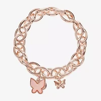 Liz Claiborne Womens Shell Butterfly Stretch Bracelet