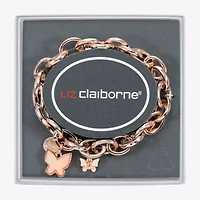 Liz Claiborne Womens Shell Butterfly Stretch Bracelet