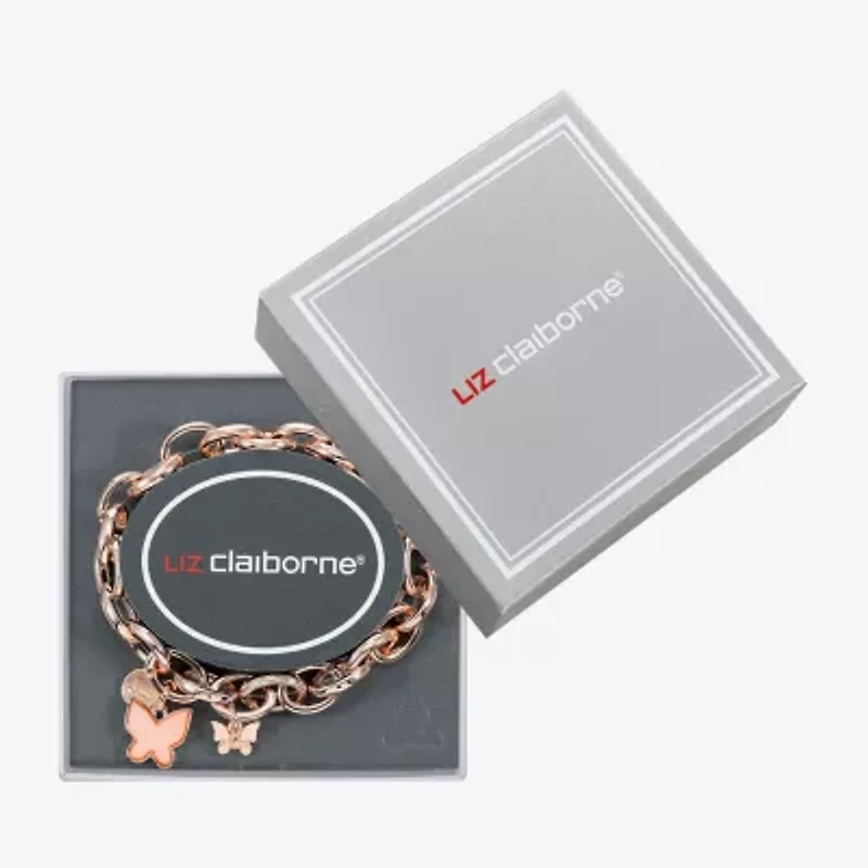 Liz Claiborne Womens Shell Butterfly Stretch Bracelet