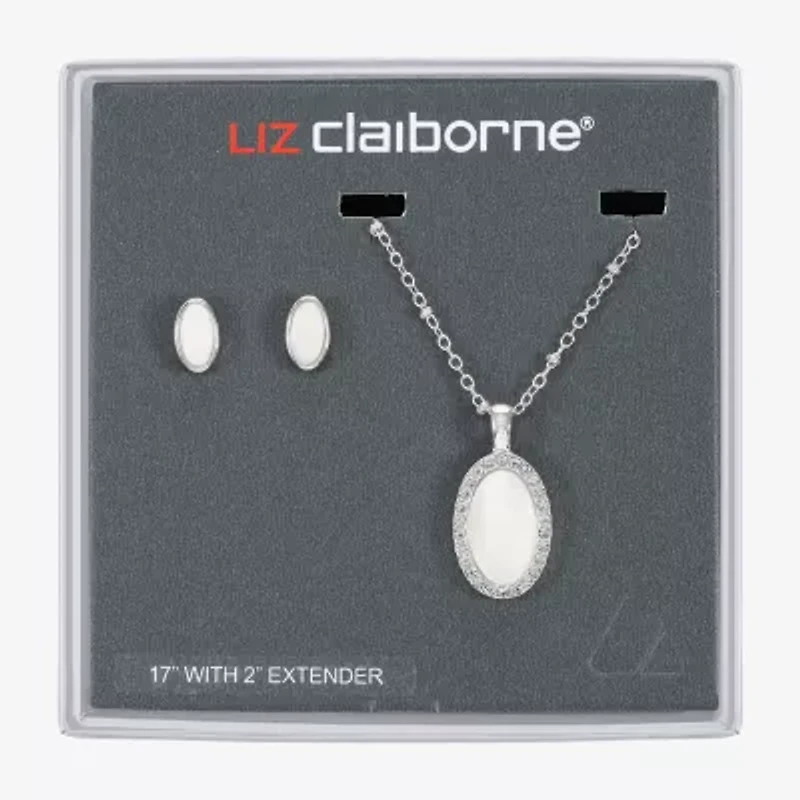 Liz Claiborne Womens Shell Oval 2-pc. Jewelry Set
