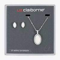 Liz Claiborne Womens Shell Oval 2-pc. Jewelry Set
