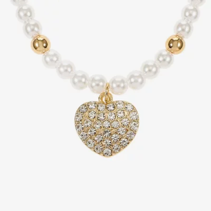 Liz Claiborne Womens Shell Heart 2-pc. Jewelry Set