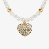 Liz Claiborne Womens Shell Heart 2-pc. Jewelry Set