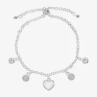 Liz Claiborne Womens Shell Heart Charm Bracelet