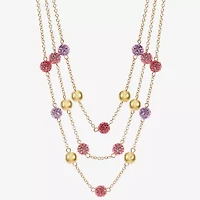 Monet Jewelry Womens Glass 18 Inch Strand Necklace