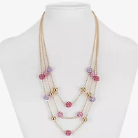 Monet Jewelry Womens Glass 18 Inch Strand Necklace