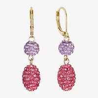 Monet Jewelry Womens Glass Round Drop Earrings