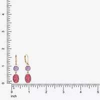 Monet Jewelry Womens Glass Round Drop Earrings