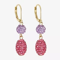 Monet Jewelry Womens Glass Round Drop Earrings
