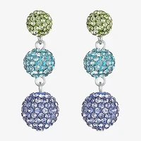 Monet Jewelry Womens Glass Round Hypoallergenic Drop Earrings