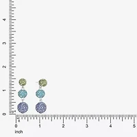 Monet Jewelry Womens Glass Round Hypoallergenic Drop Earrings