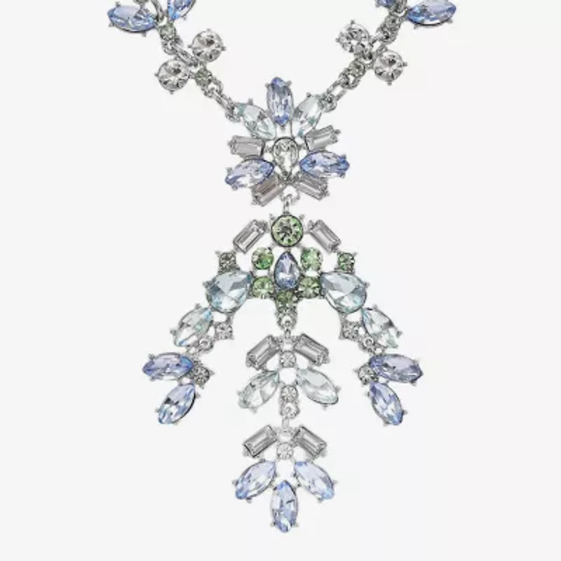 Monet Jewelry Womens Blue 18 Inch Statement Necklace