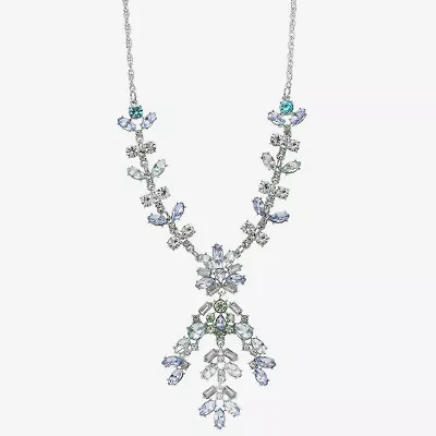 Monet Jewelry Womens Blue 18 Inch Statement Necklace