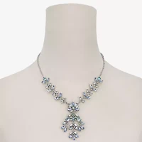 Monet Jewelry Womens Blue 18 Inch Statement Necklace