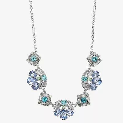 Monet Jewelry Womens Pink 17 Inch Collar Necklace