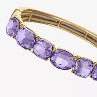Monet Jewelry Womens Glass Cushion Stretch Bracelet