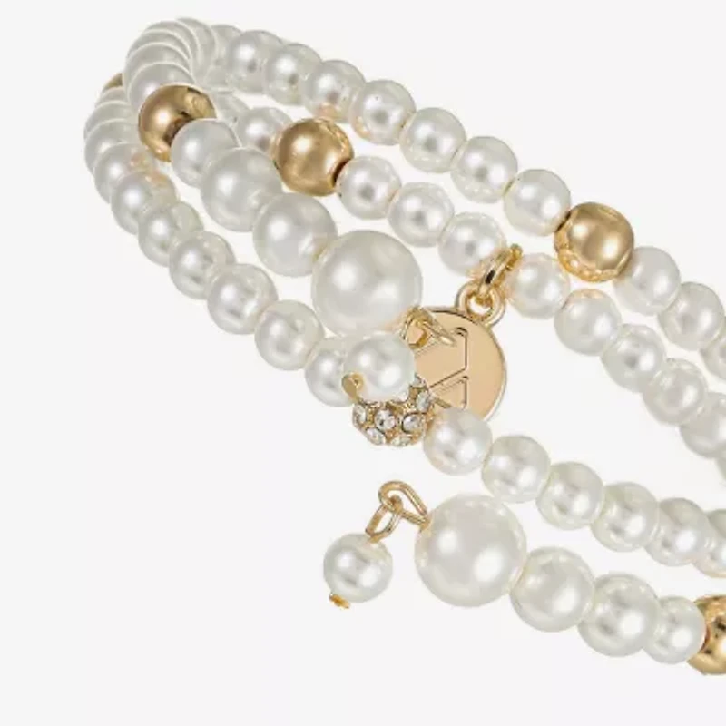 Liz Claiborne Womens Glass Wrap Bracelet