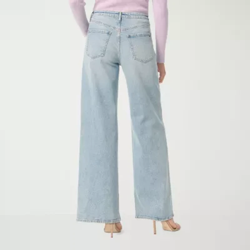 JS Jessica Simpson Womens Wide Leg High Rise Pant