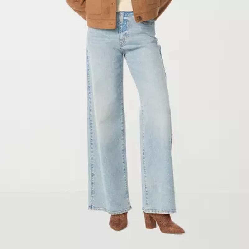 JS Jessica Simpson Womens Wide Leg High Rise Pant