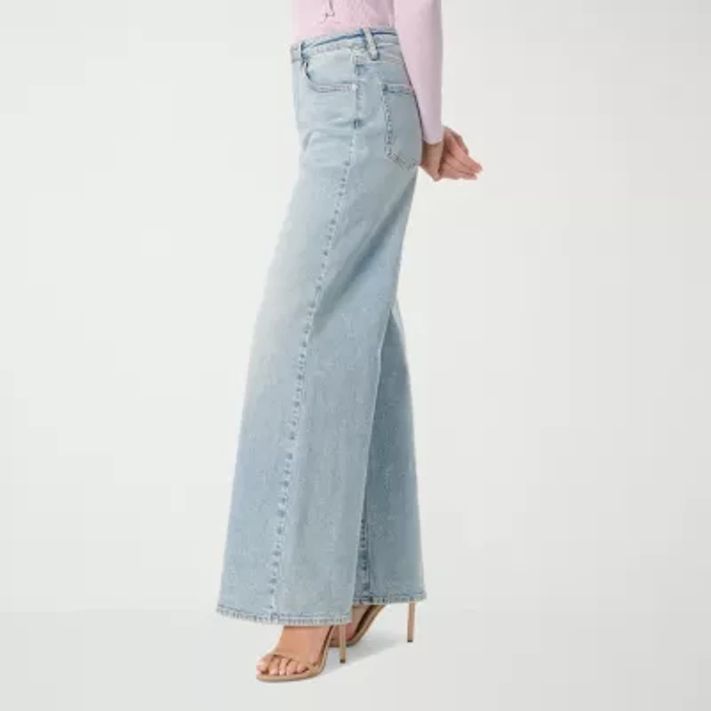 JS Jessica Simpson Womens Wide Leg High Rise Pant