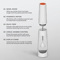 Sharper Image Milk Frother For Dense and Long Lasting Foam Creation