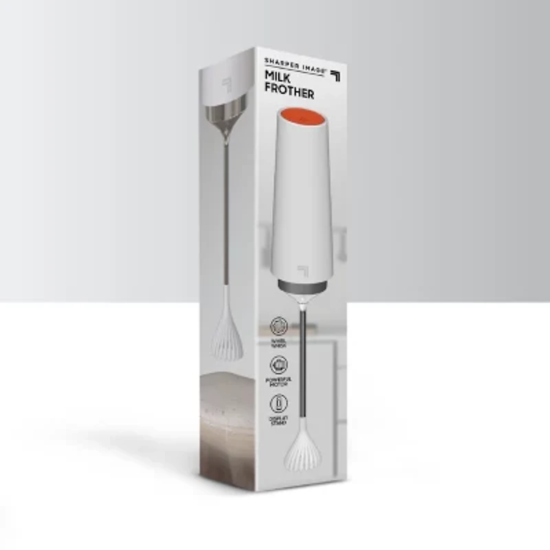 Sharper Image Milk Frother For Dense and Long Lasting Foam Creation