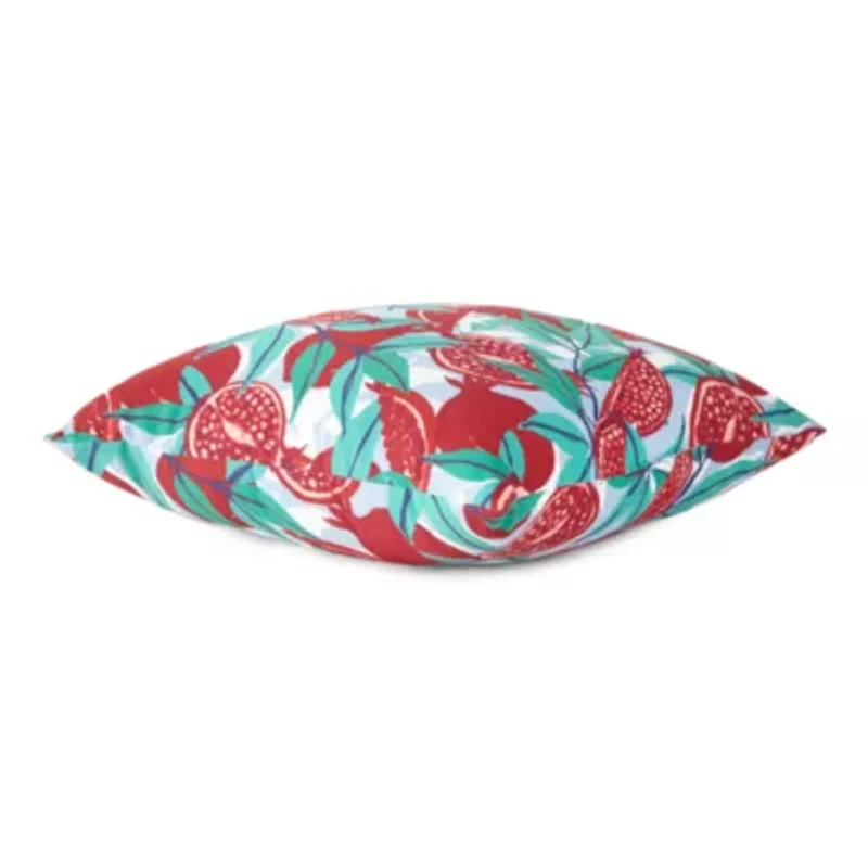 Distant Lands 18x18 Pomegranate Square Throw Pillow