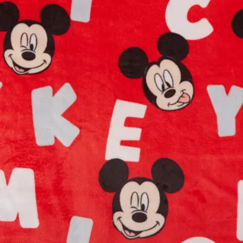Disney Collection Mickey Mouse Silly Faces Throw