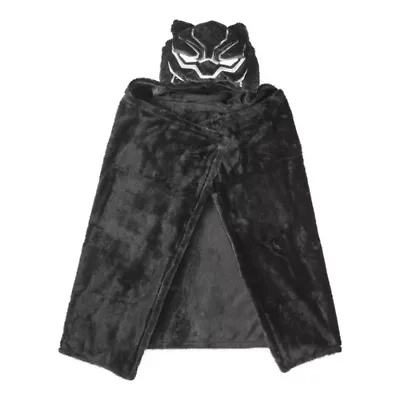 Black Panther Hooded Wearable Blanket