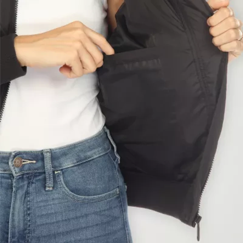 White Mark Womens Water Resistant Lightweight Puffer Jacket