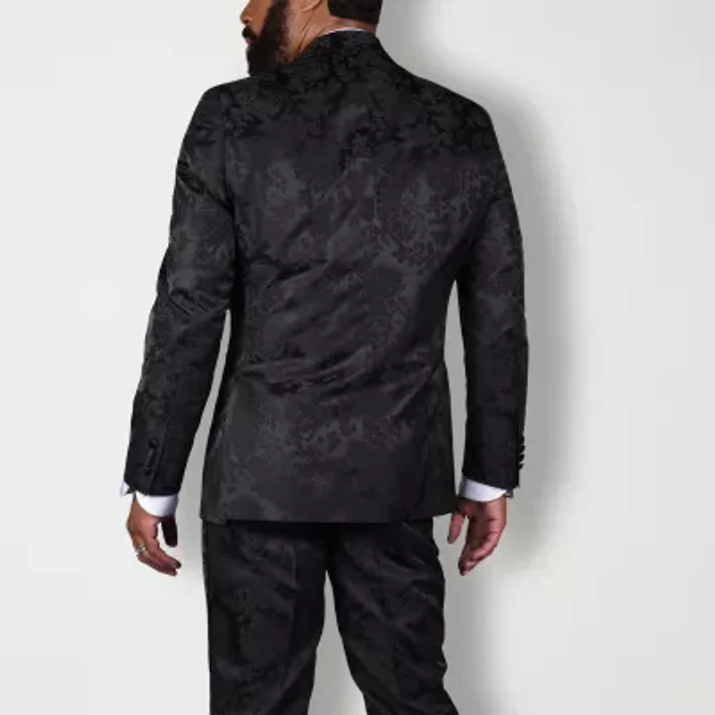 Steve Harvey Mens Classic Fit Floral Suit Jacket