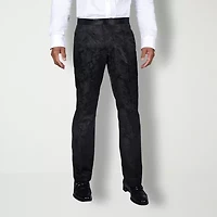 Steve Harvey Mens Floral Classic Fit Pleated Front Suit Pant