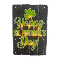 Northlight 17in Lighted Happy Silhouette St. Patricks Day Window Decor