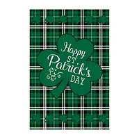 28In X 40In Happy St. Patrick's Day Plaid Garden Flags