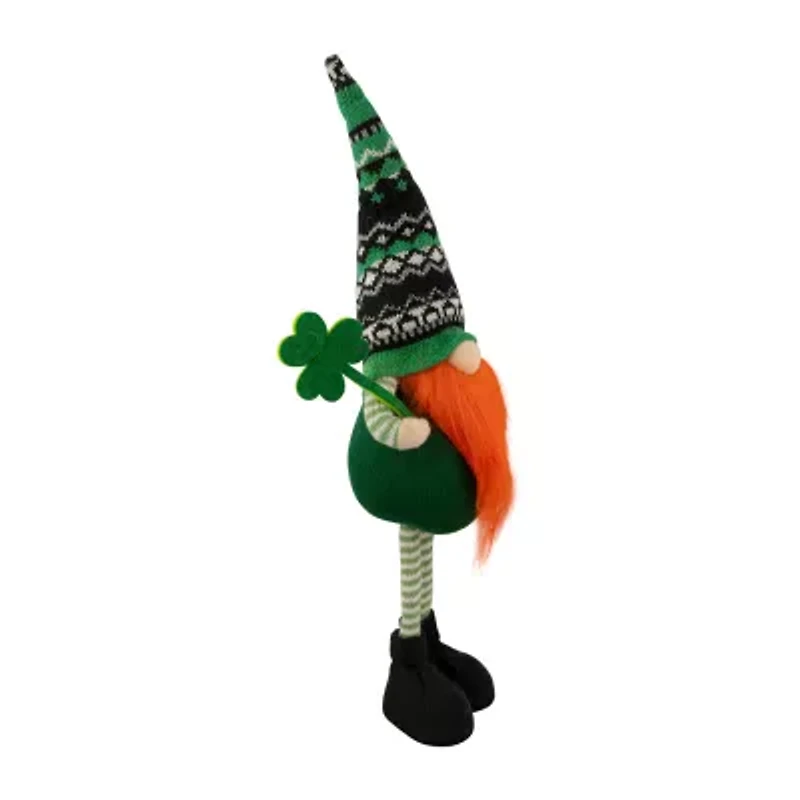 Northlight 20" Green Leprechaun Boy Standing Figure St. Patricks Day Gnome