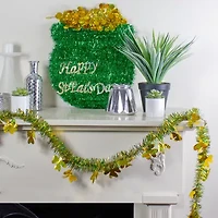 Northlight 25' Green And Gold Irish Shamrock Unlit St. Patricks Day Indoor Garland