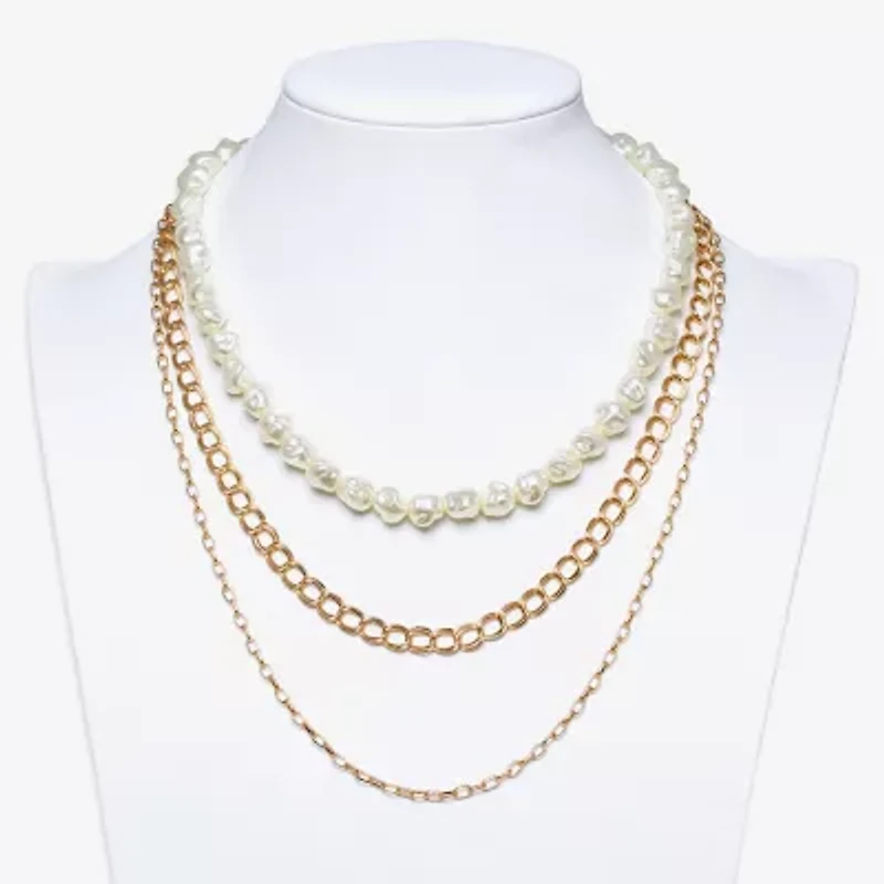 Bijoux Bar Womens 18 Inch Strand Necklace