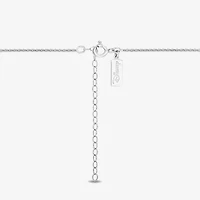 Womens Diamond Accent Natural White Diamond Accent Sterling Silver 18 Inch Pendant Necklace