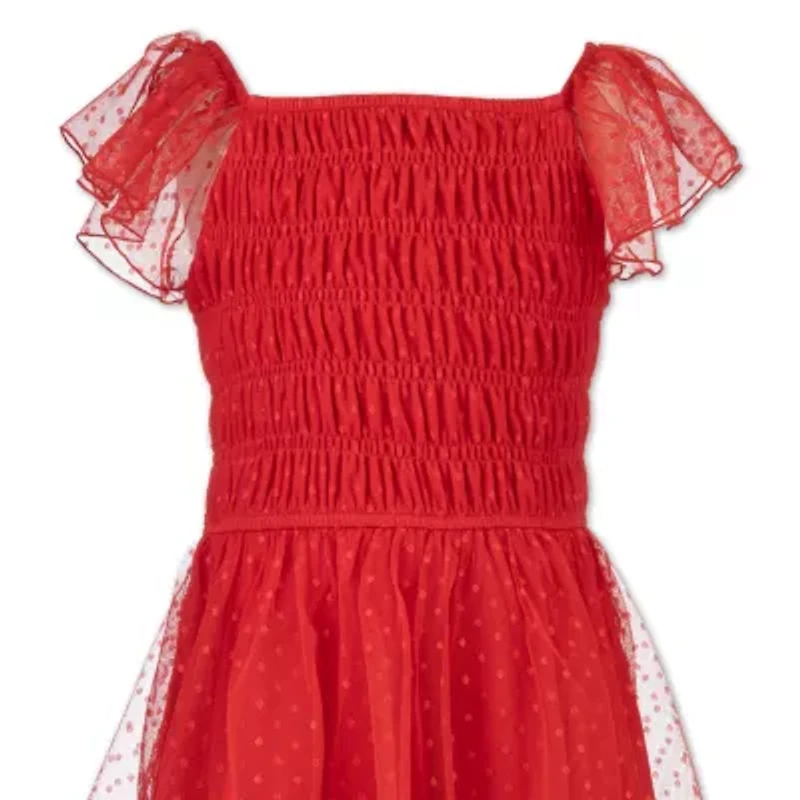 Speechless Big Kid Girls Short Sleeve Cap A-Line Dress