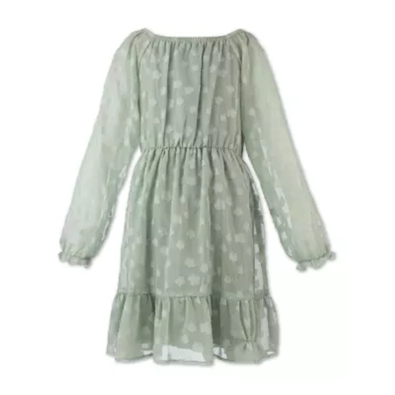 Speechless Big Kid Girls Long Sleeve A-Line Dress