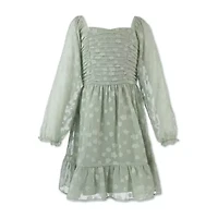 Speechless Big Kid Girls Long Sleeve A-Line Dress