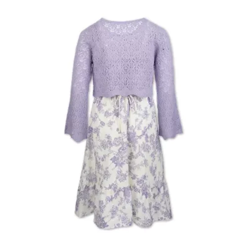 Speechless Big Kid Girls Floral Dress Set