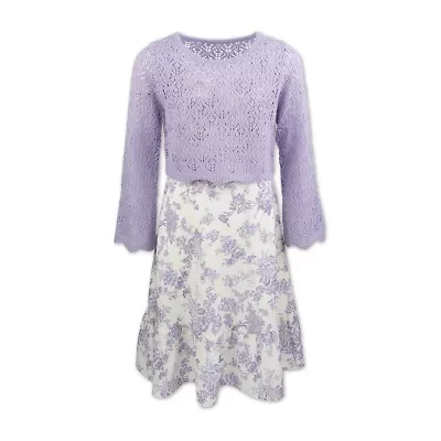 Speechless Big Kid Girls Sleeveless Floral Dress Set